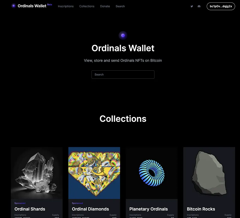 Ordinals Wallet